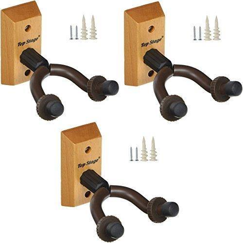 Top Stage Acoustic Electric Guitar Hanger Keeper Wall Stand,3PACK, JX15-NA - NORTH FIRST PLUS, LLC