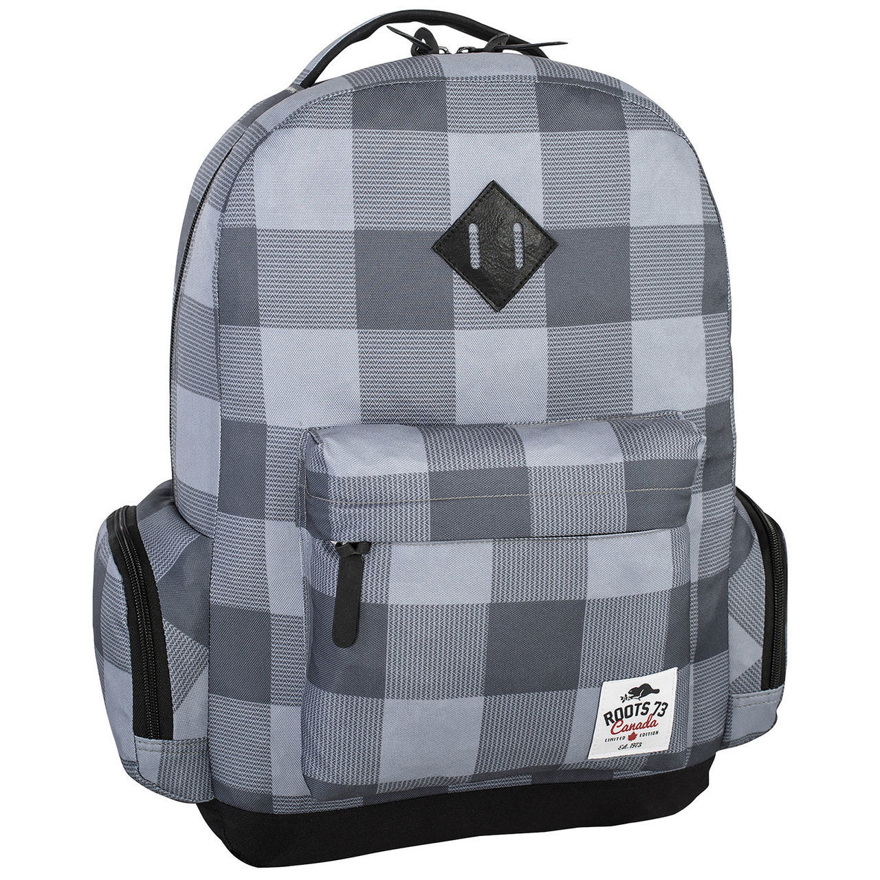 Roots 73 Day Backpack - Grey Plaid