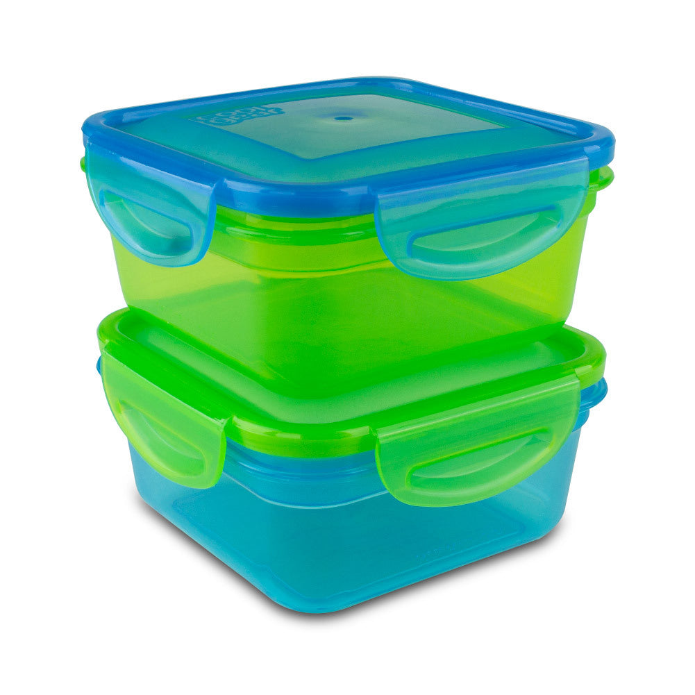 Cool Gear Expandable Air Tight Food Storage Lunch Box 1.85 CUP BPA-free 2-Pack