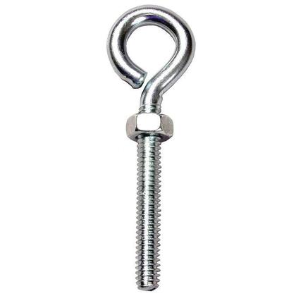3/8" x 4" Eye Bolt, Zinc Plated Steel, 50/Box