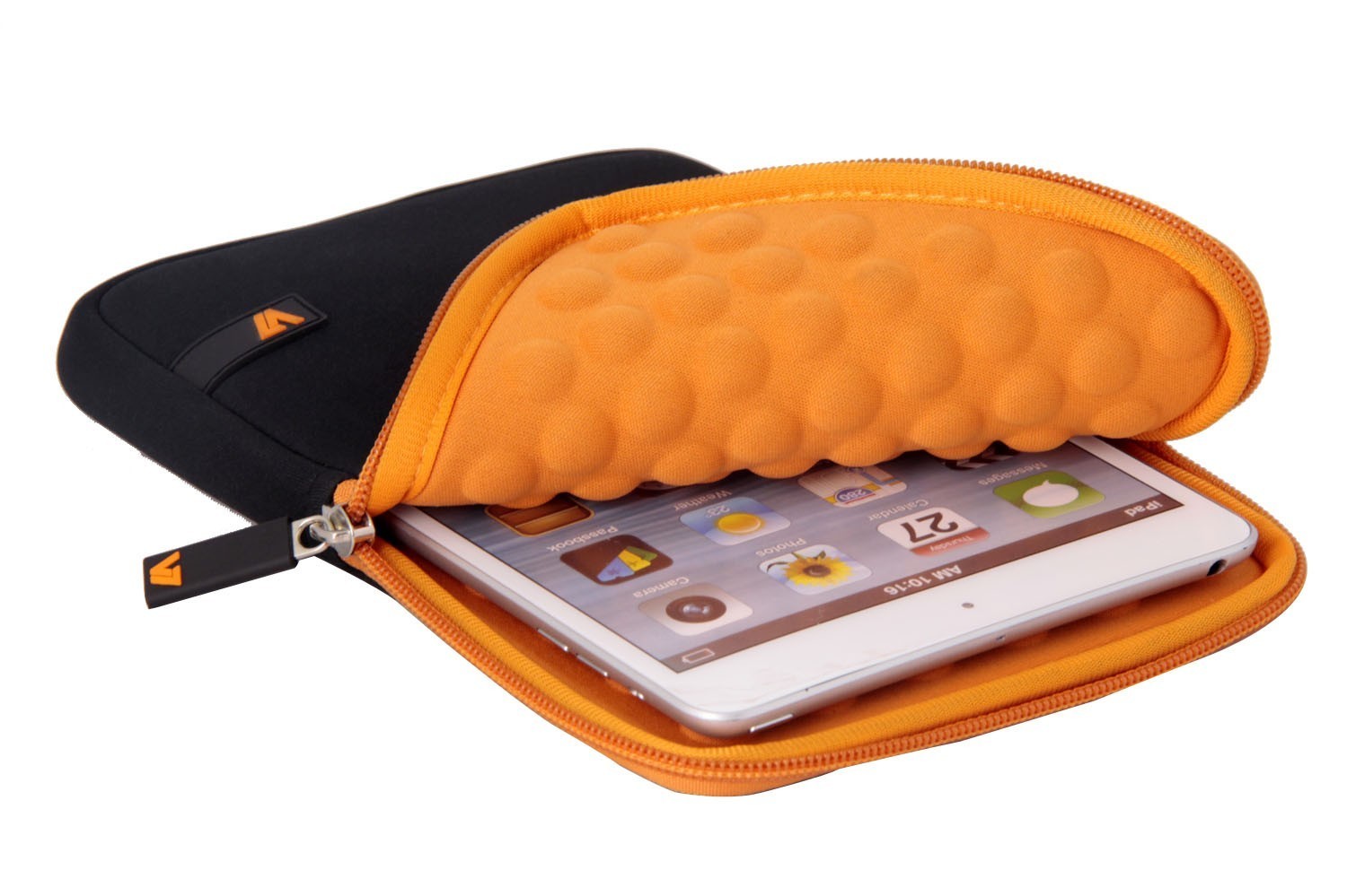 V7 Ultra Protective Sleeve for iPad mini and 7.9 Tablets, Black & Orange