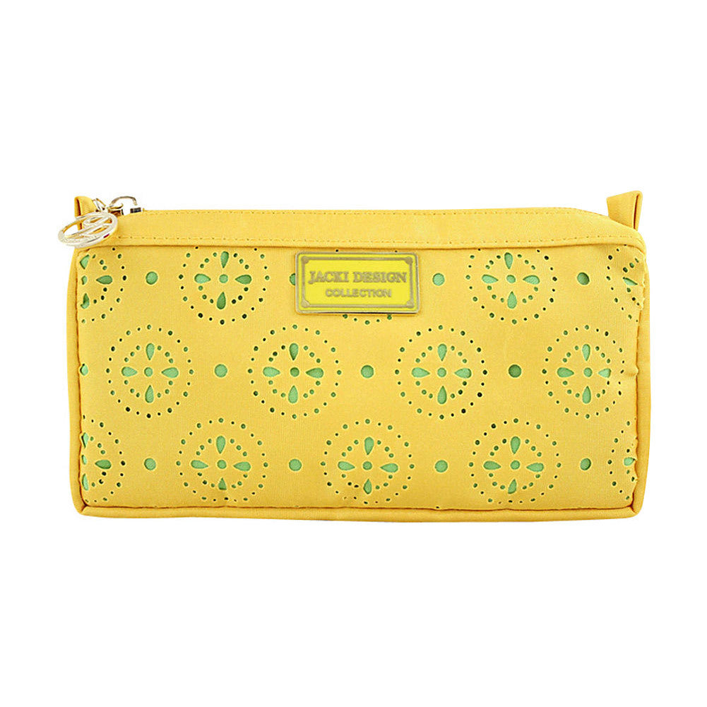 Jacki Design Cosmopolitan Compact Cosmetic Bag, Yellow