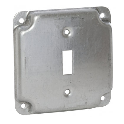 4" Square Exposed Work Cover, (1) Toggle Switch