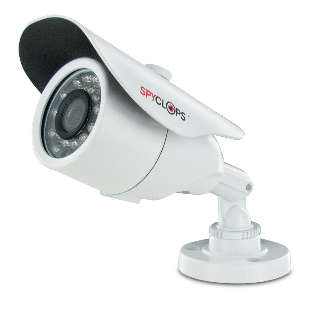 Spyclops SPY-MINIBULLETW Mini-Bullet 24 IR Nightvision LEDs CCTV Camera White
