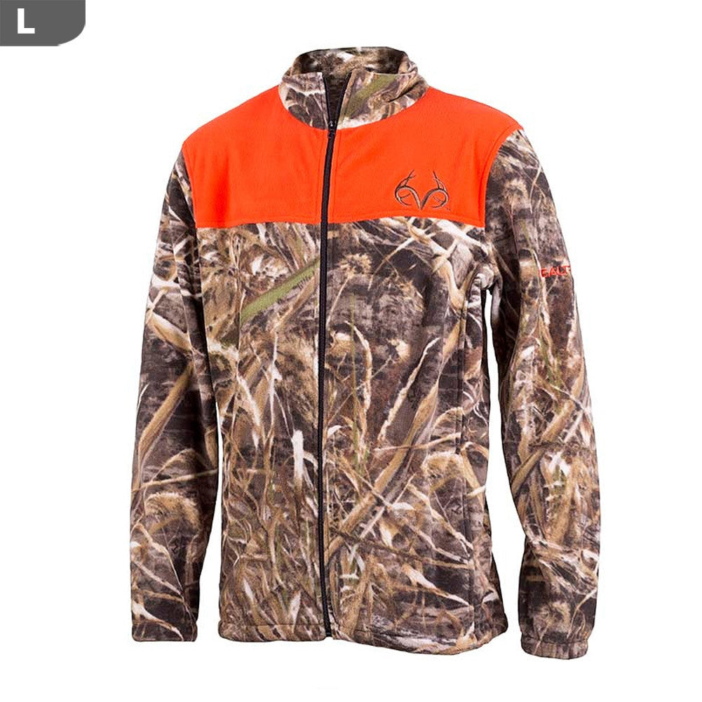 Realtree Men"s Aspen Max-5 Camo & Blaze Jacket, Large