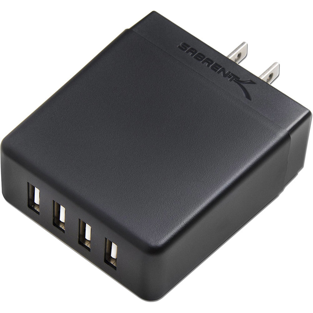 Sabrent 40 Watt 4-Port Rapid USB Wall Charger with Auto Detect Technology