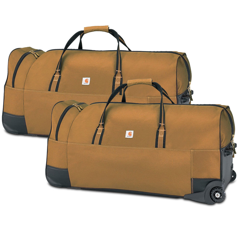 Carhartt Legacy Heavy-Duty Wheeled Gear Bag 36, Carhartt Brown 2 Pack