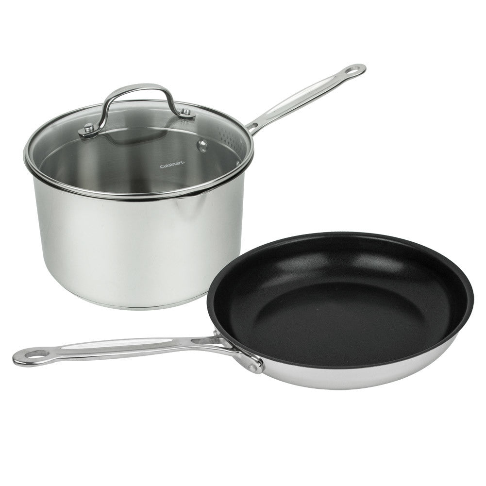 Cuisinart 7721-10N3P 3-Piece Chef"s Classic Stainless Cookware Set