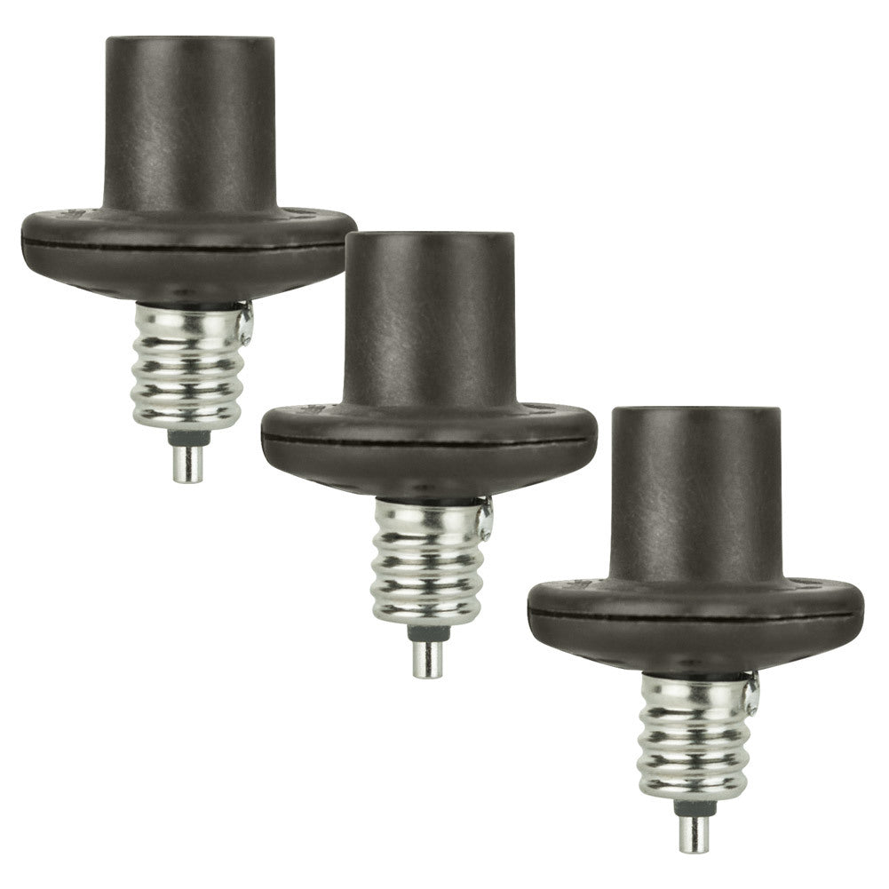 AmerTac 60-Watt Candelabra Light Control, Bronze, 3-Pack