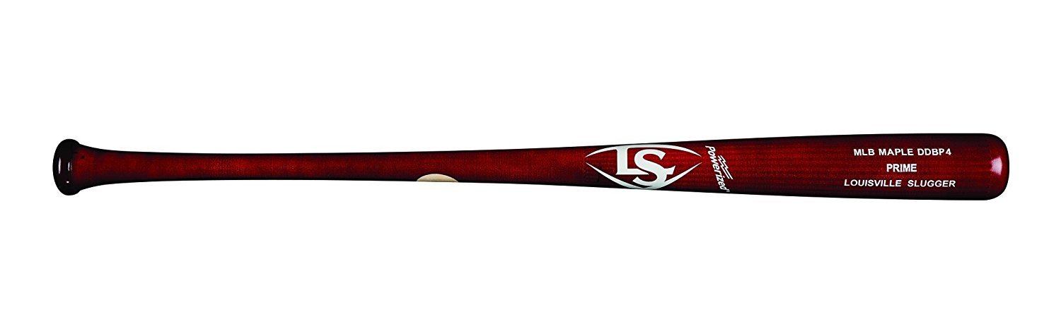 Louisville Slugger MLB Prime Maple Bone Rubbed/Cupped Baseball Bat Red 34 (-1)