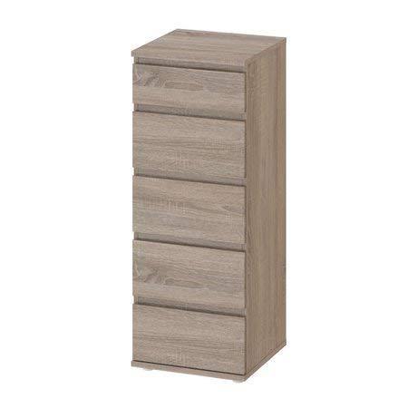 Tvilum 71096cj Aurora 5 Drawer Narrow Chest, Truffle Free Handi Wipes - NORTH FIRST PLUS, LLC