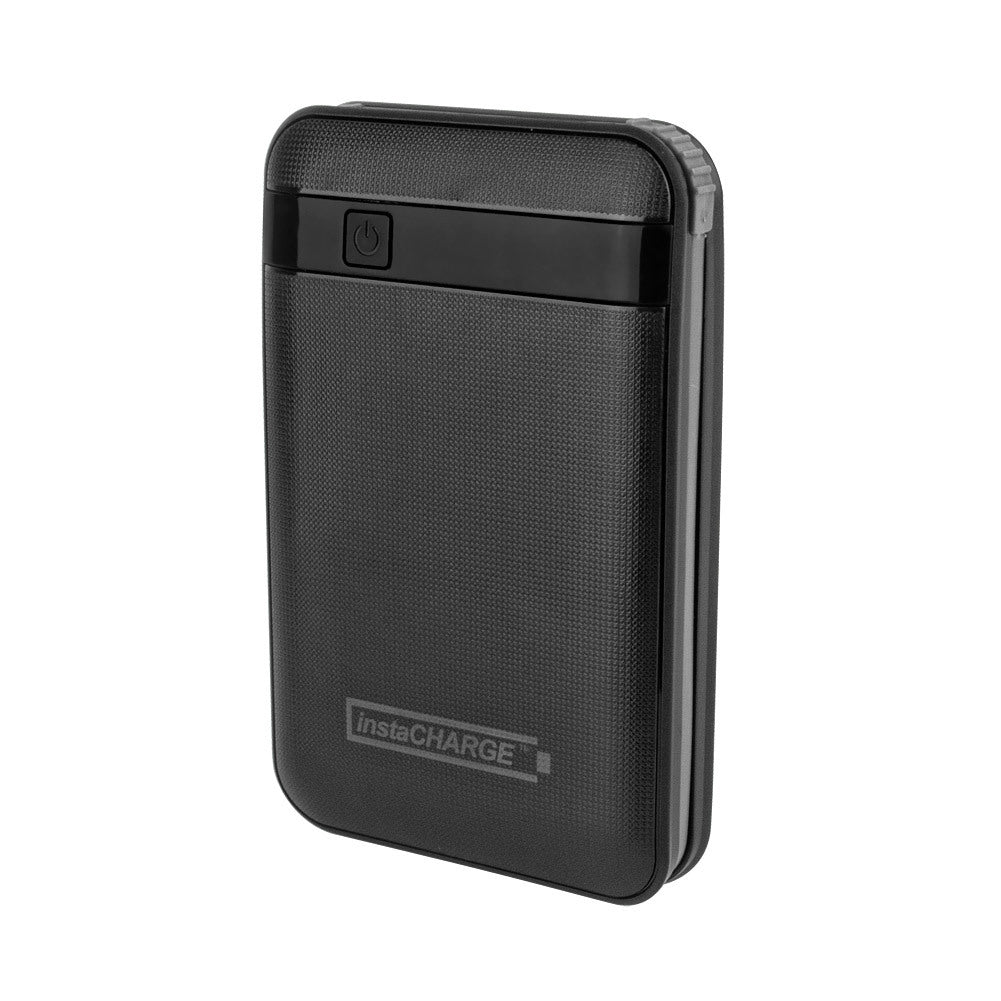 InstaCHARGE 11000mAh Power Bank Portable Device And Phone Charger - Black