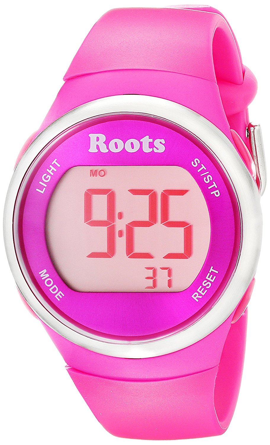 Roots Cayley Womens Resin Strap Digital Chronograph Watch Backlight Alarm Pink