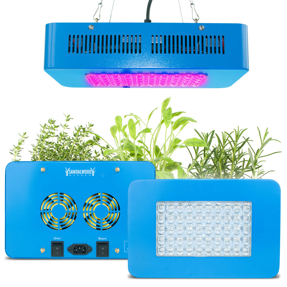 Sandalwood 150W Dual Mode LED Grow Light Hydro Full Spectrum Flower Plant Lamp