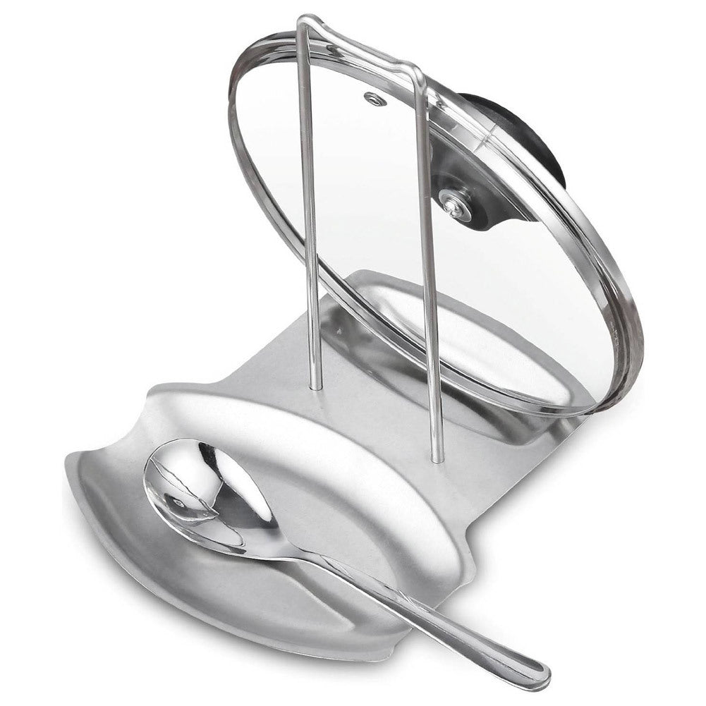 Stainless Steel Oven Top Pan Lid & Spoon Rest