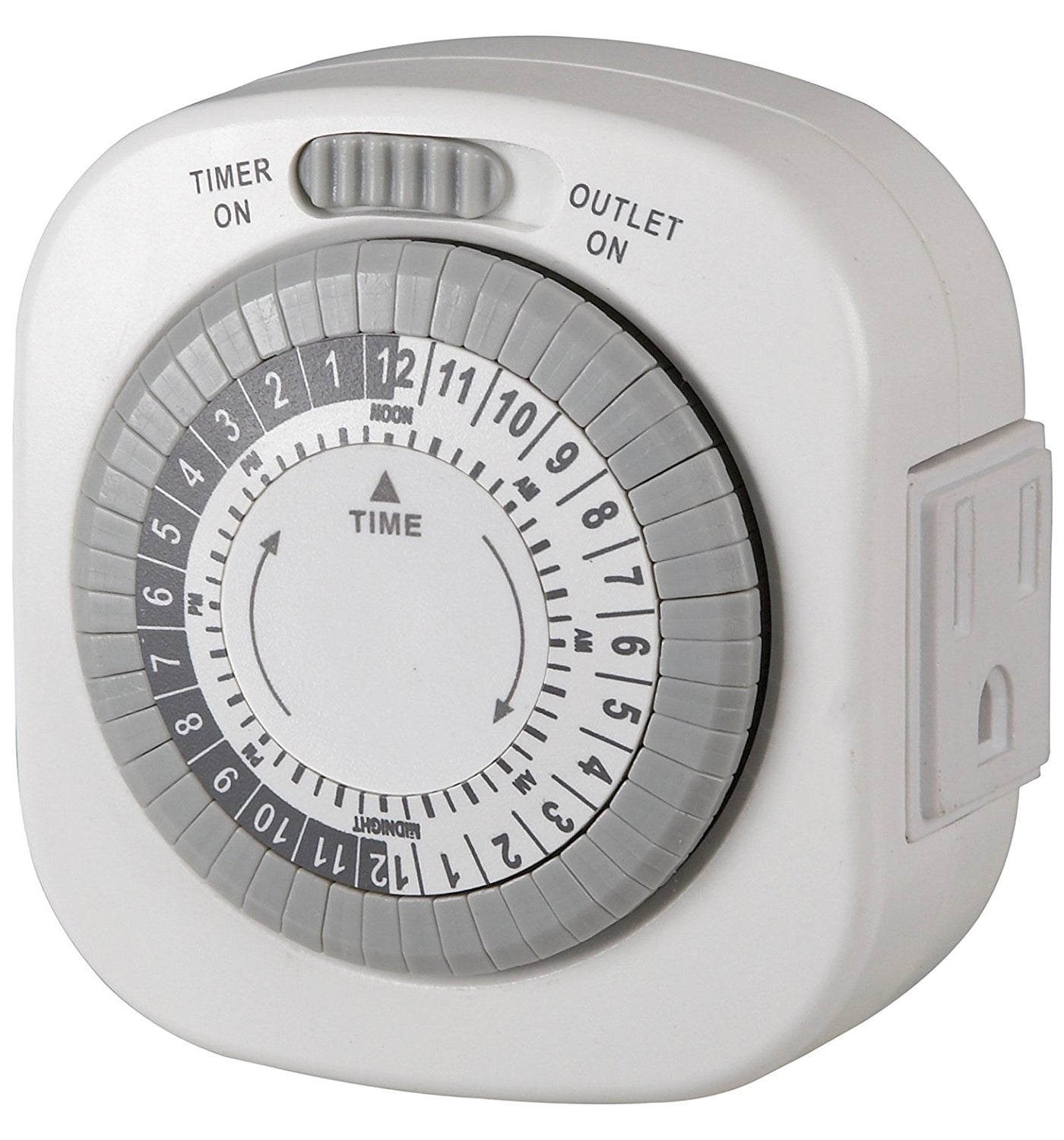 Westek TM1677DHB Mechanical Big Button One-Outlet Indoor Daily Timer