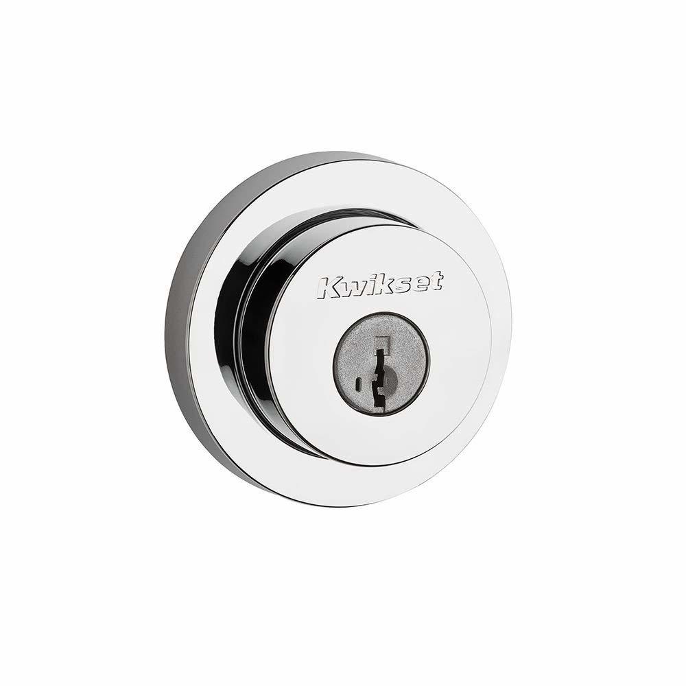 Kwikset 159 Milan Round Double Cylinder Deadbolt w/SmartKey Technology - Chrome
