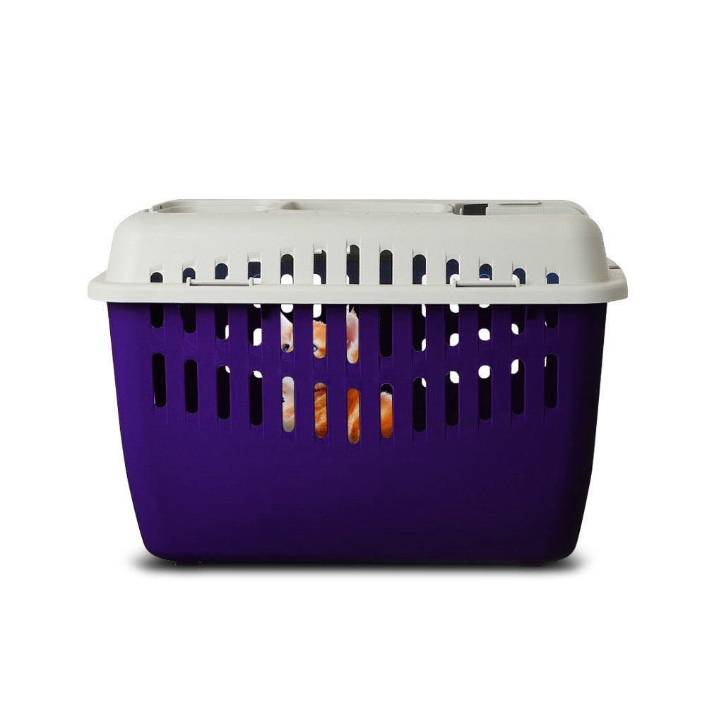 Marchioro Binny Basic Top Pet Carrier - Purple/White
