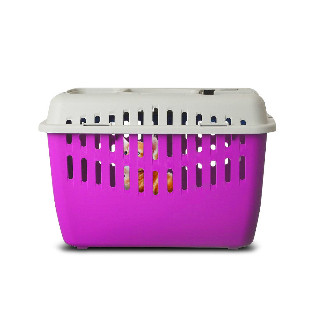 Marchioro Binny Basic Top Pet Carrier - Pink/White