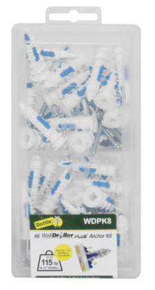 #8 Nylon Walldriller Plus Anchor Kit