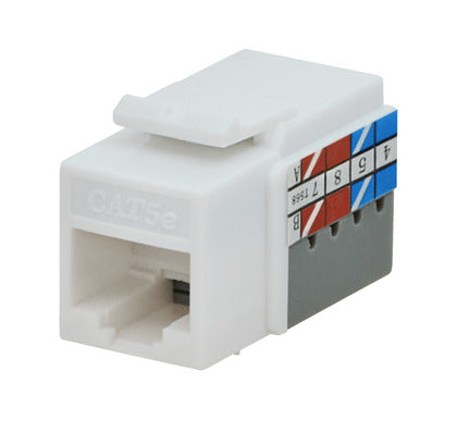 Cat 5e Jack, Snap-In, White (25PK)
