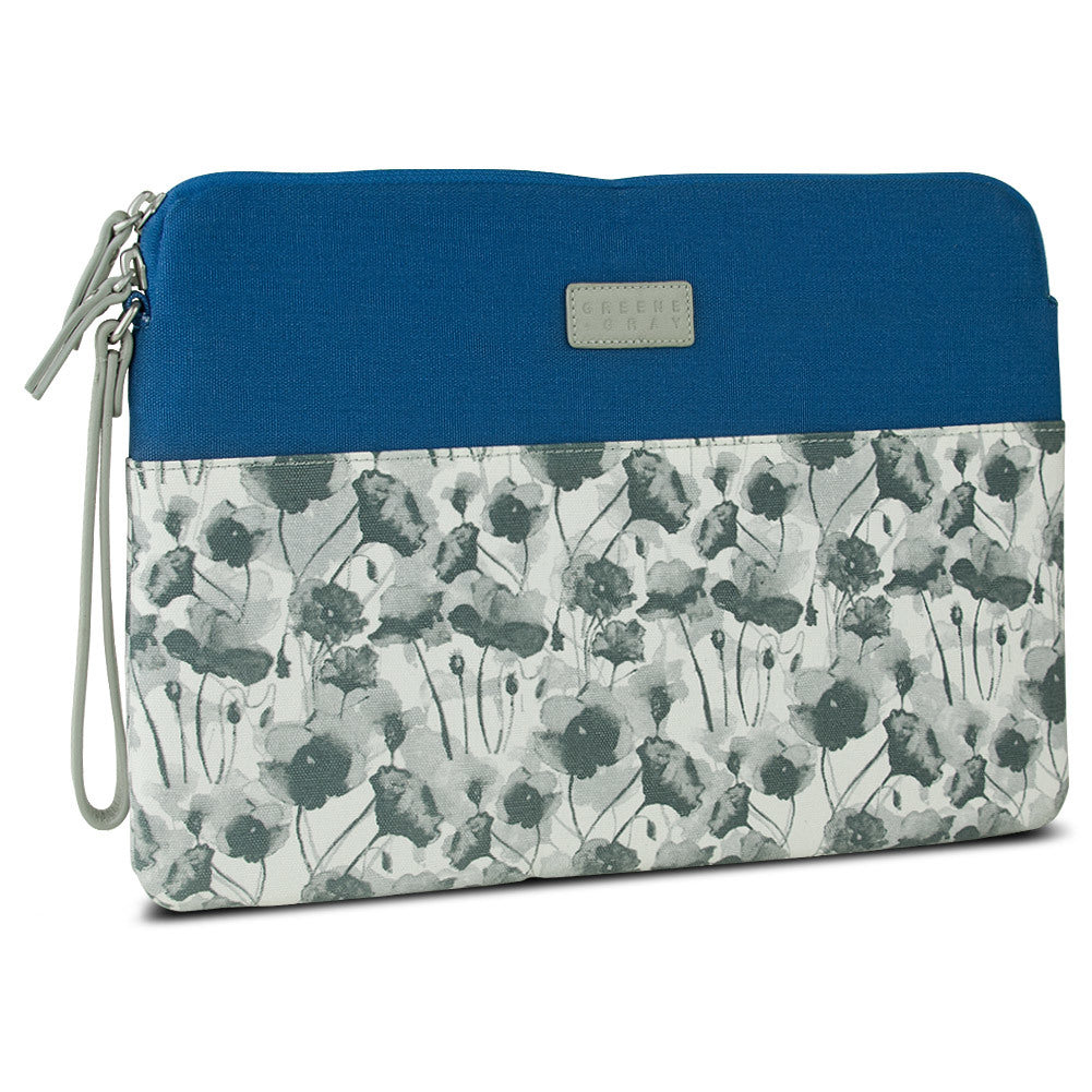 Greene + Gray Zippered Sleeve Case for Microsoft Surface Pro, Blue Floral (Open Box)