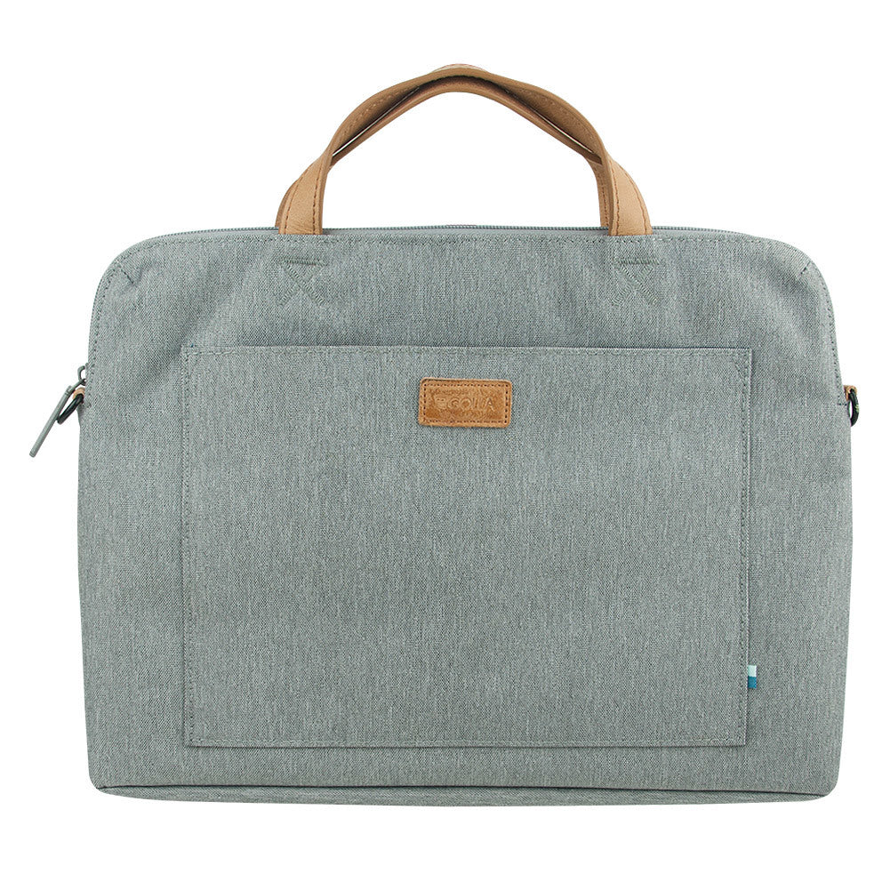 GOLLA Polaris Briefcase for 14 Notebooks, Salt and Pepper (Open Box)