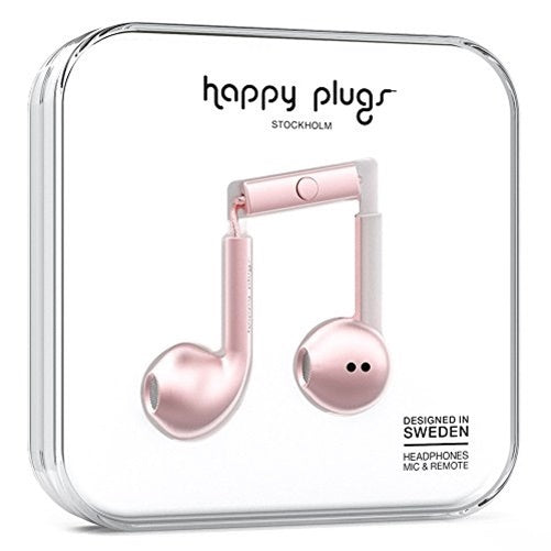 Happy Plugs Earbud Plus Deluxe Edition - Pink Gold, Refurbished