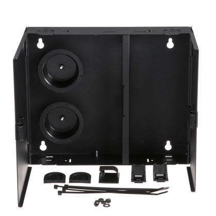 Fiber Enclosure, Wall Mount, 2 QuickNet Cassettes, FAP/FMP, Black