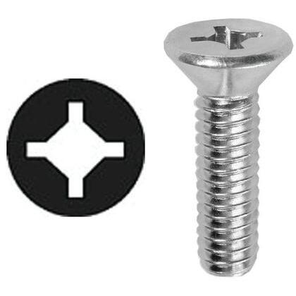 #6-32 x 1-1/2 Flat Head Machine Screw, Square/Phillips
