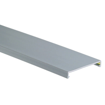 PANDUCT Wiring Duct Cover, 1" x 6', PVC, Gray