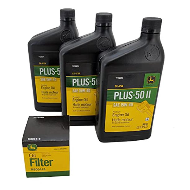1023E/1025R/1026R Oil Change Kit TY26674A Compatible with John Deere