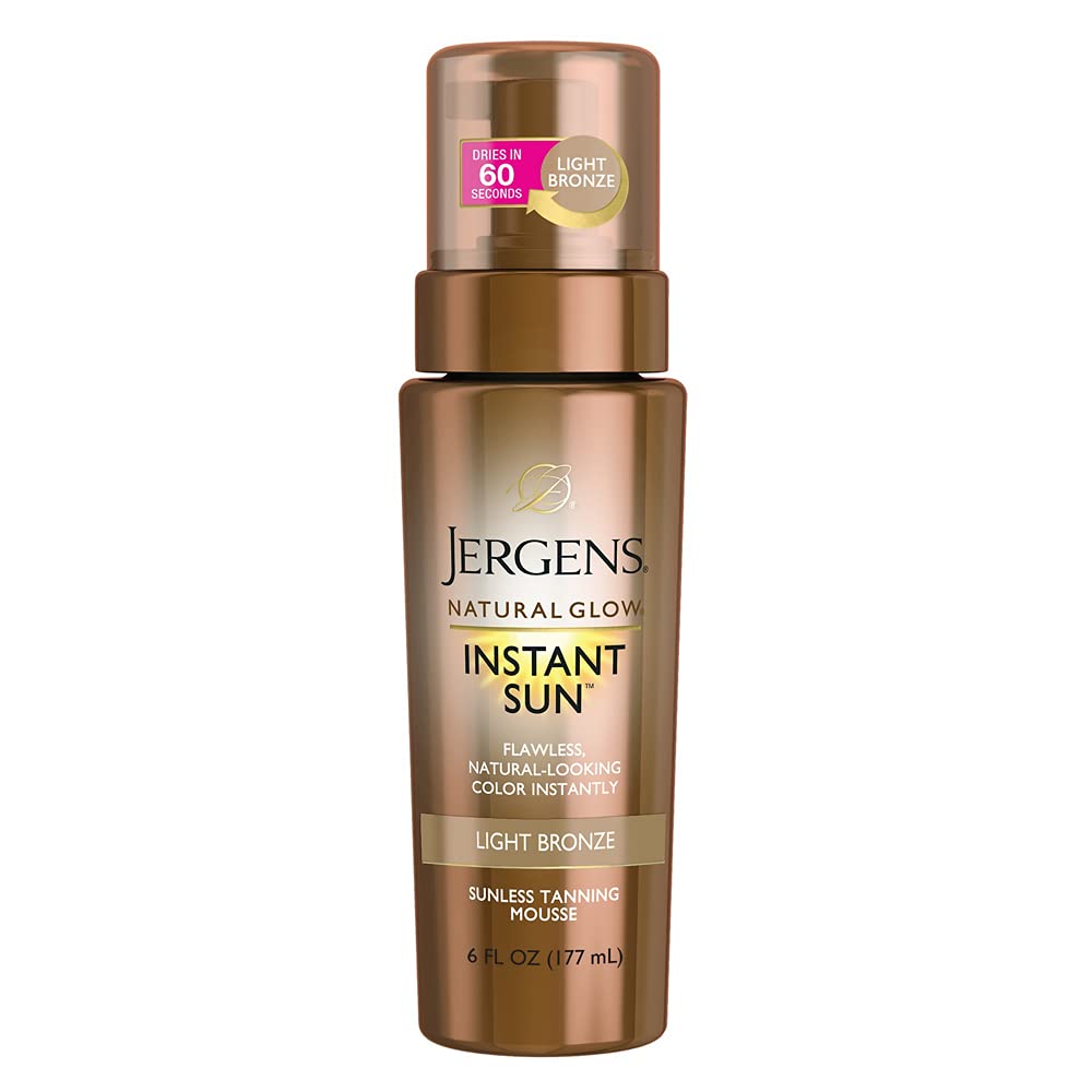 JERGENS® Natural Glow® Instant Sun™ Light Bronze Sunless Tanning Mousse