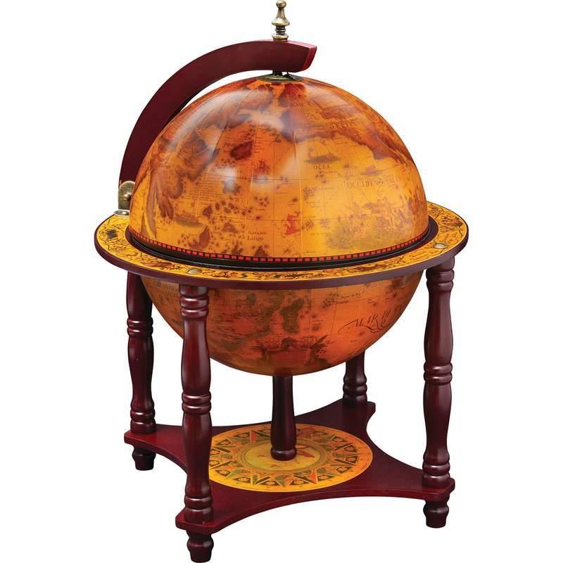 13" Diameter Globe with 57pc Chess and Checkers Set - NORTH FIRST PLUS, LLC