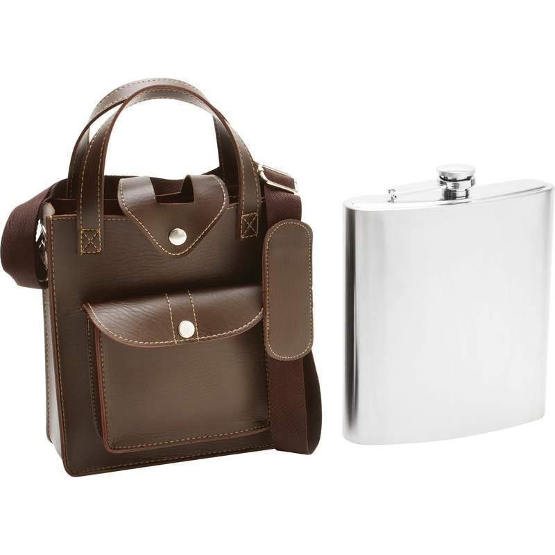 80oz Jumbo Stainless Steel Flask with Sheath - NORTH FIRST PLUS, LLC