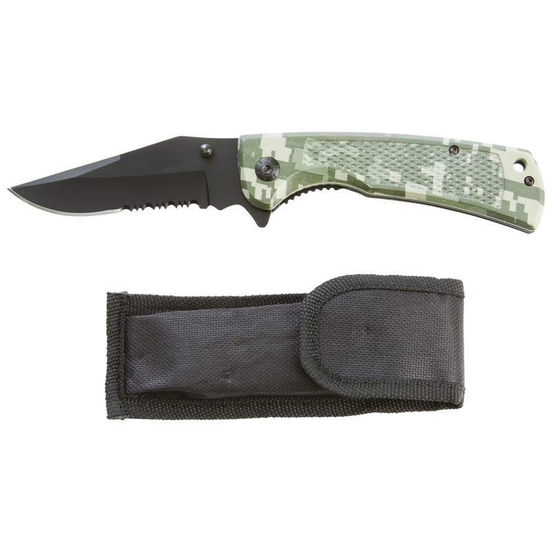 Digital Camo Large Liner Lock Knife