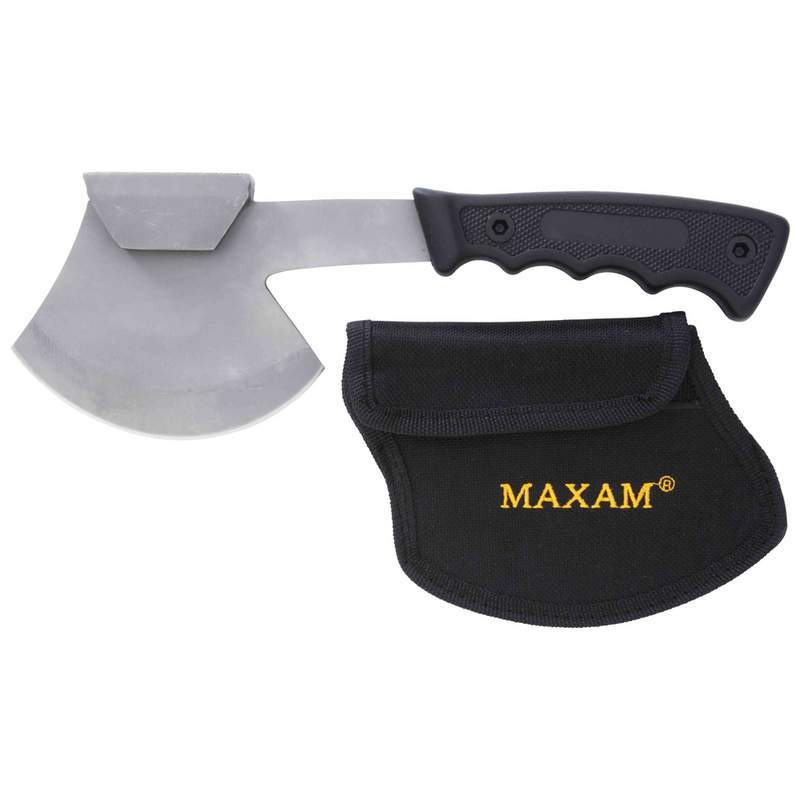 Stamped Stainless Steel Hand Ax with Nylon Sheath