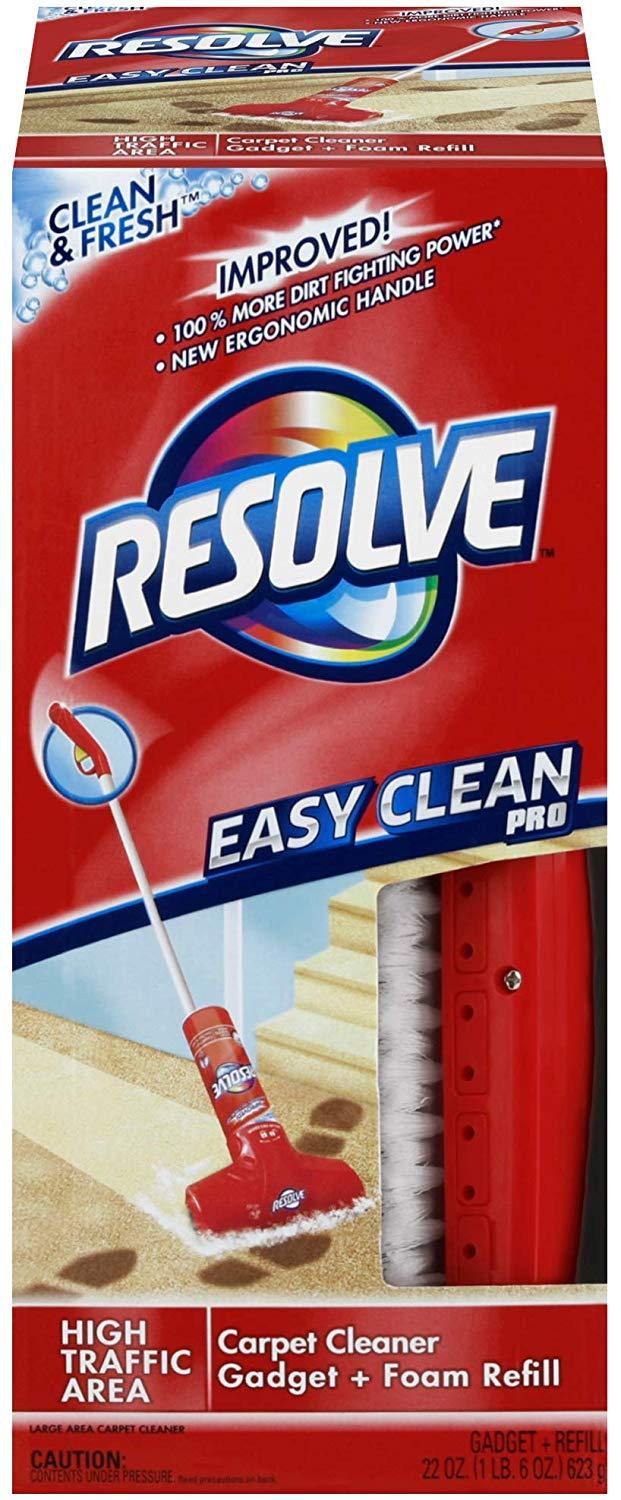 Resolve Easy Clean Pro Carpet Cleaner Gadget + Foam Spray Refill, 22 oz - NORTH FIRST PLUS, LLC