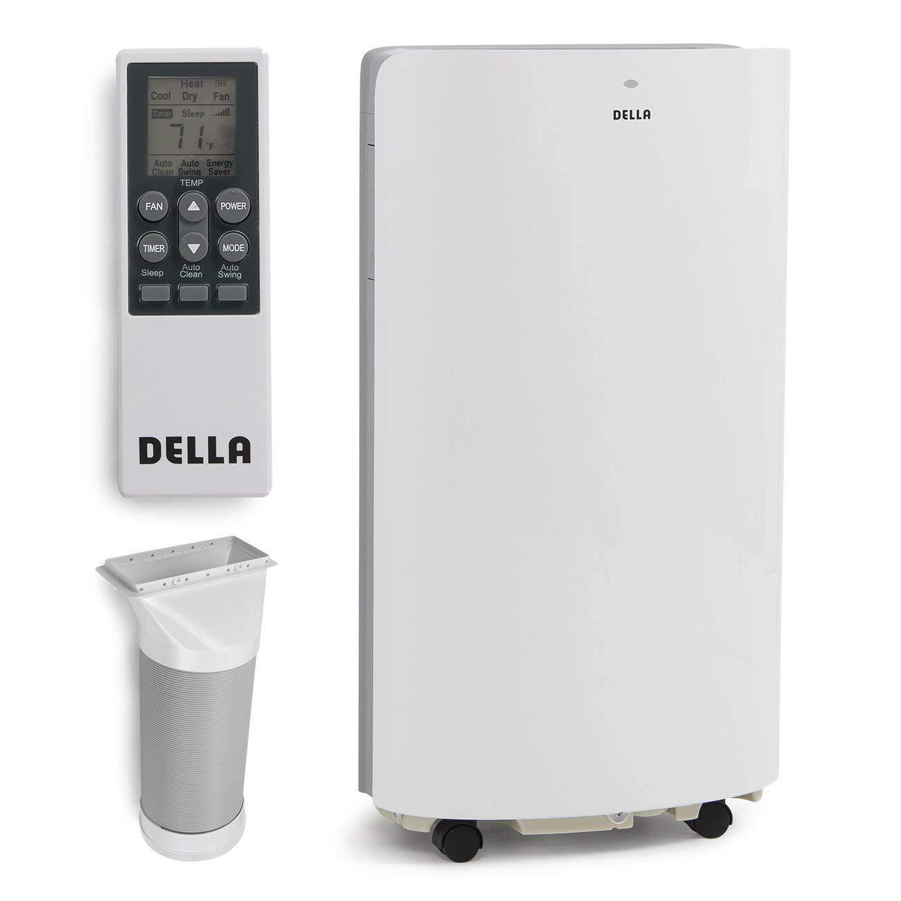 DELLA 048-GM-48265 14,000 BTU Evaporative Portable Air Conditioner/Heater/Dehumidifier/Cooling Function LED Panel Control, White - NORTH FIRST PLUS, LLC