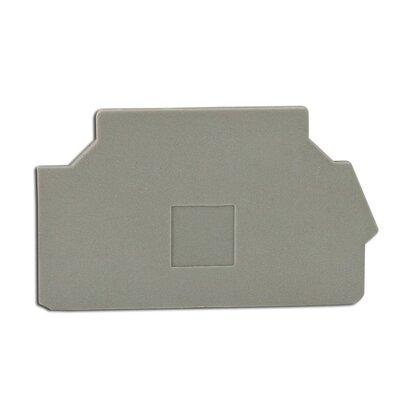Terminal Block, Snap-On, End Section, 1.5mm, Type: FEM8S, Gray