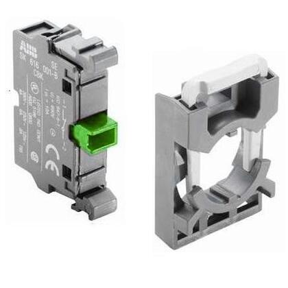 Pilot Device, 22mm Contact Block and Holder, 1NO, Front Mount