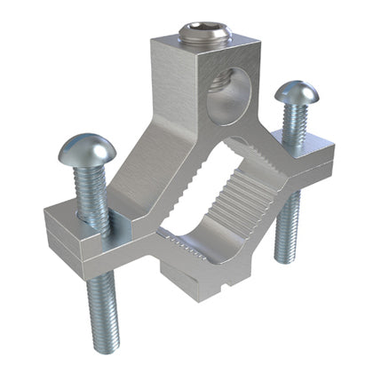 Water Pipe Ground Clamp, 1-1/4 to 2",6 AWG to 250 MCM, Aluminum