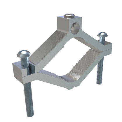 Water Pipe Ground Clamp, 2-1/2 to 4",6 AWG to 250 MCM, Aluminum