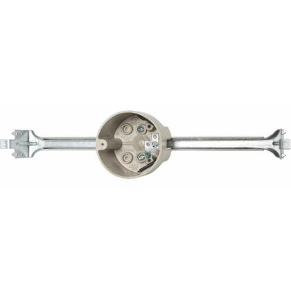 3-1/2" Round Ceiling/Fixture Box, Depth: 2-5/16", with Bar Hanger