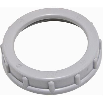 Rigid Threaded Insulating Bushing, 1-1/2" Diameter, Polypropylene, Gray