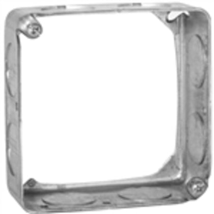 4" Square Extension Ring, 1-1/2" Deep, Drawn, Metallic