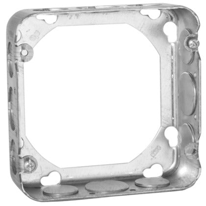4-11/16" Square Extension Ring, 1-1/2" Deep, Drawn, Metallic