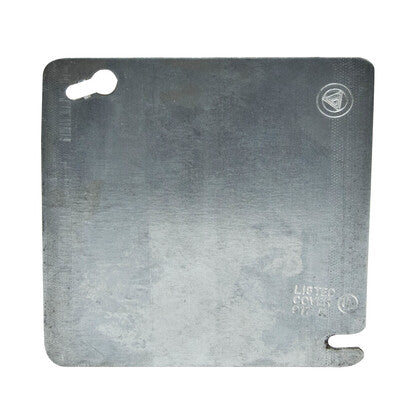 4" Square Cover, Flat, Blank