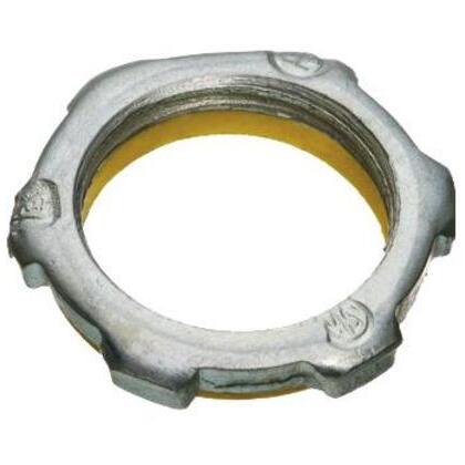 Sealing Locknut, 1", PVC Gasketed, Steel/Zinc