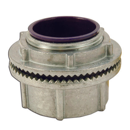 Conduit Hub, 2", Insulated, Raintight, Zinc Die Cast